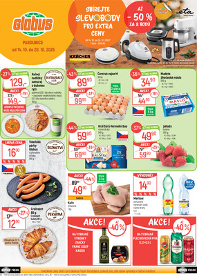 Akční leták Globus 14.10. - 20.10.2026 - Globus Pardubice
