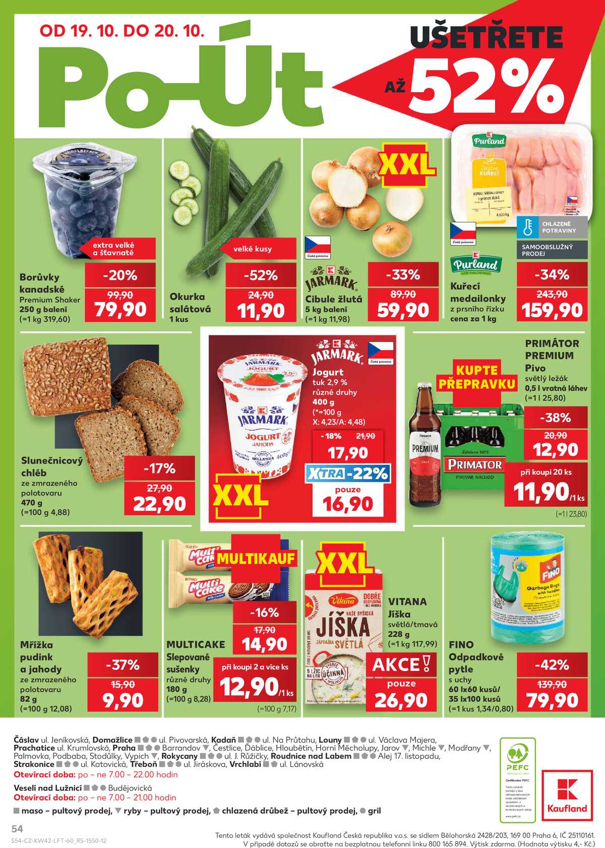 Kaufland 14.10. - 20.10. - Kaufland - Praha 3 (Jarov) strana 54