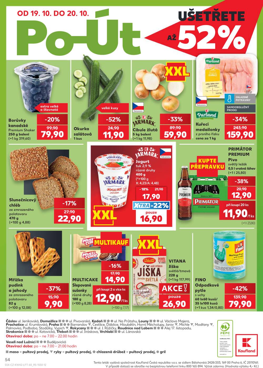 Leták Kaufland - Kaufland 14.10. - 20.10. - Kaufland - Praha 3 (Jarov) - strana 54