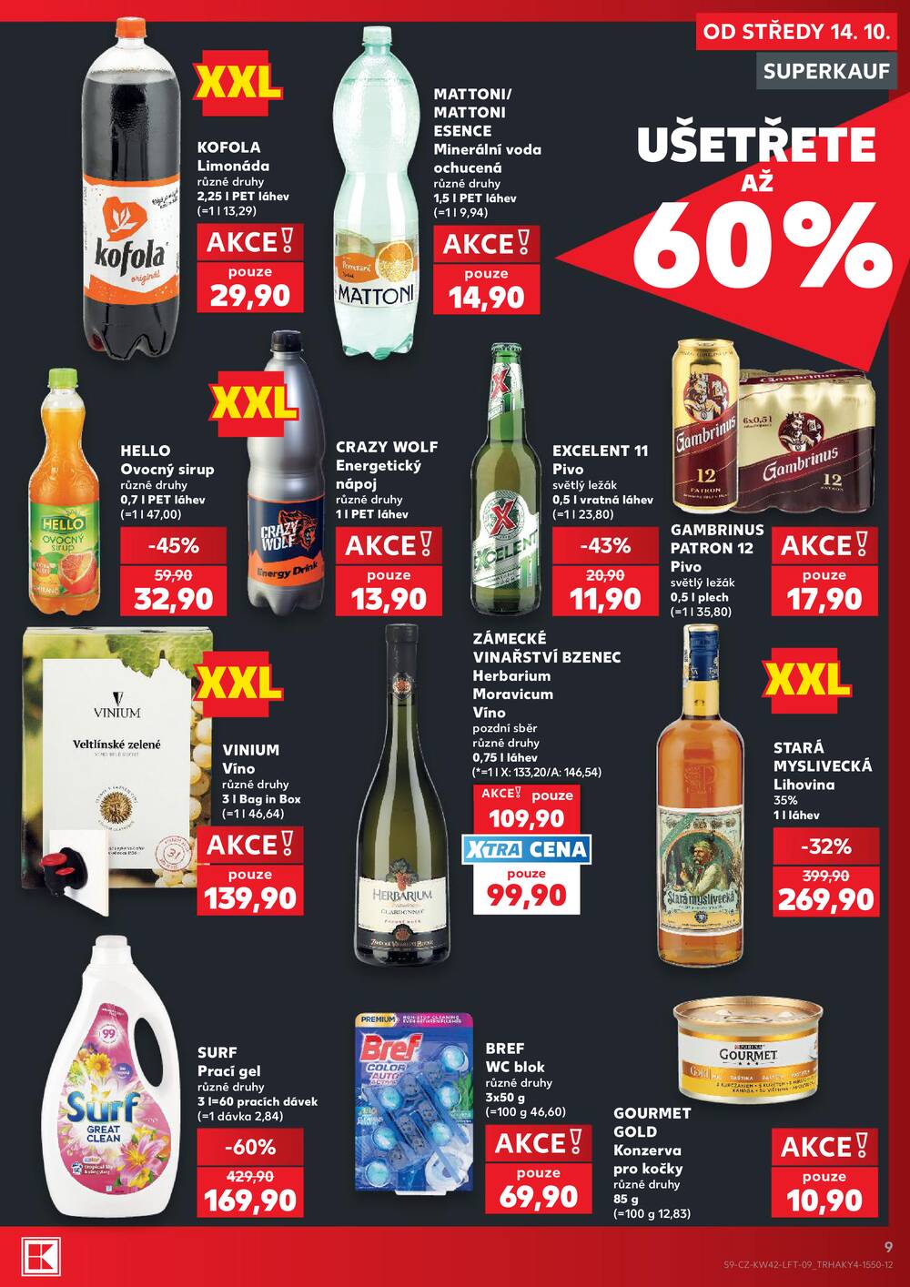 Leták Kaufland - Kaufland 14.10. - 20.10. - Kaufland - Mladá Boleslav - strana 9