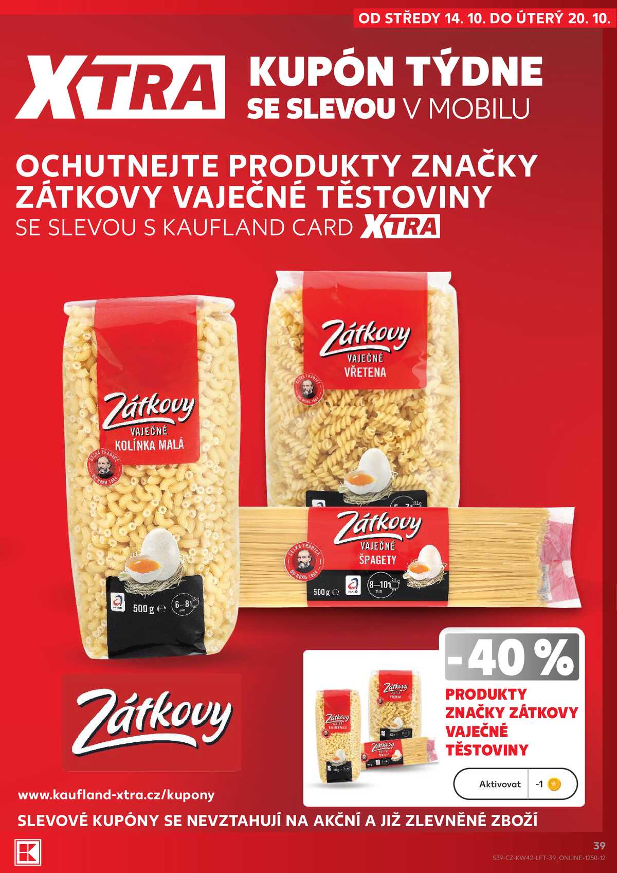 Kaufland 14.10. - 20.10. - Kaufland - Přerov Lýsky strana 39