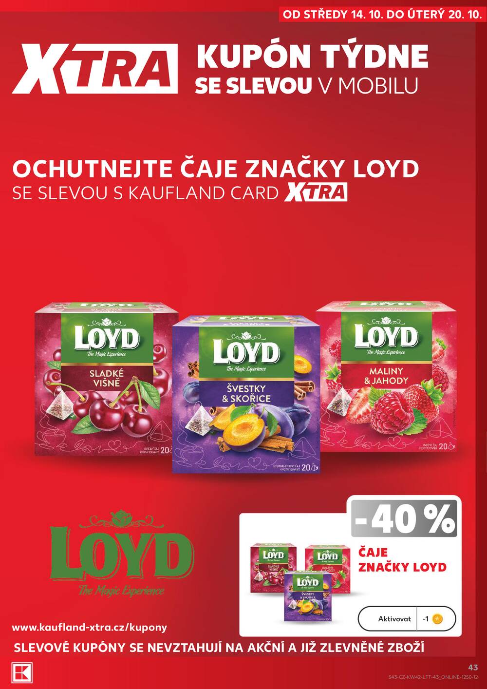 Kaufland 14.10. - 20.10. - Kaufland - Plzeň (Lochotínská)