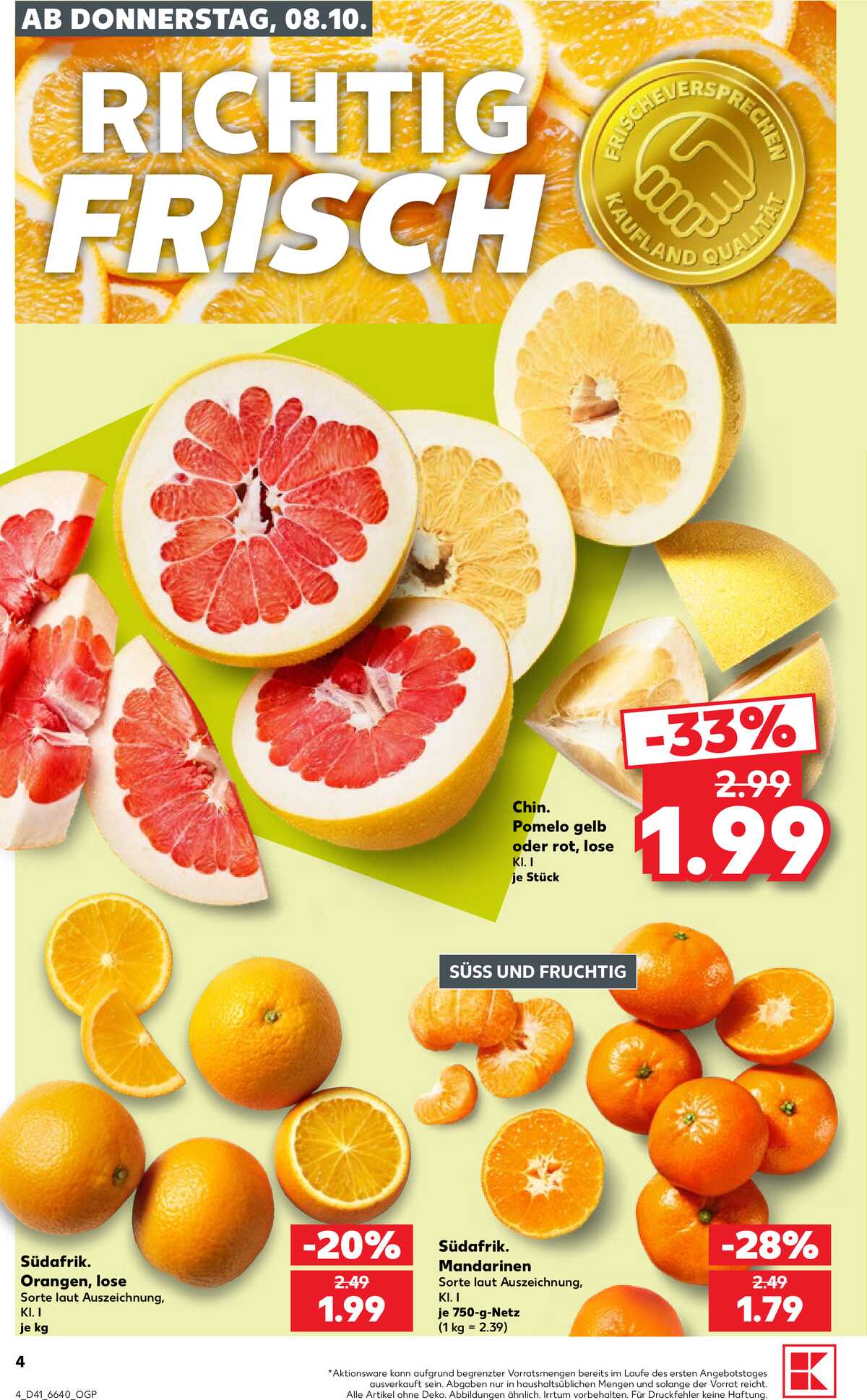 Leták Kaufland Německo 8.10.-14.10.2026 strana 4