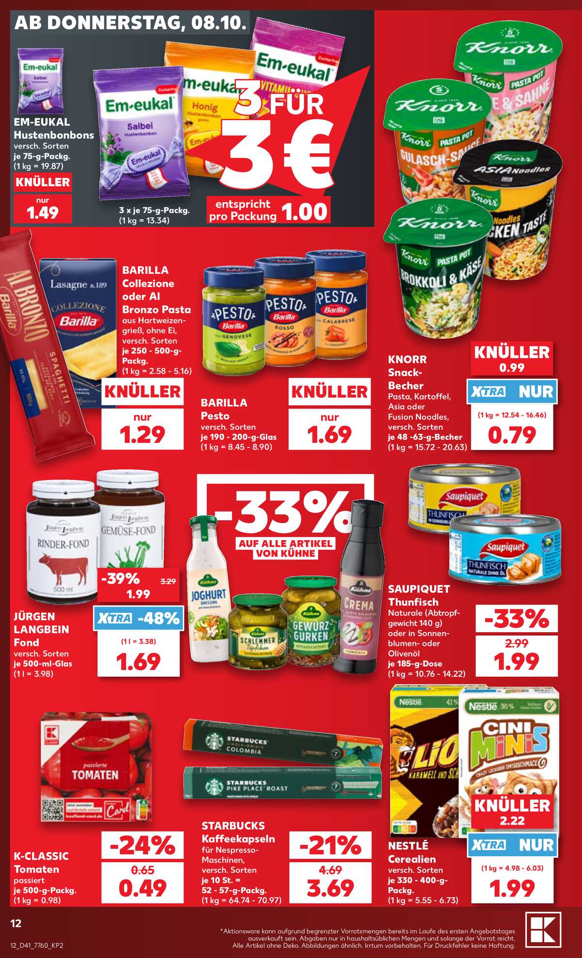 Leták Kaufland Německo 8.10.-14.10.2026 strana 12