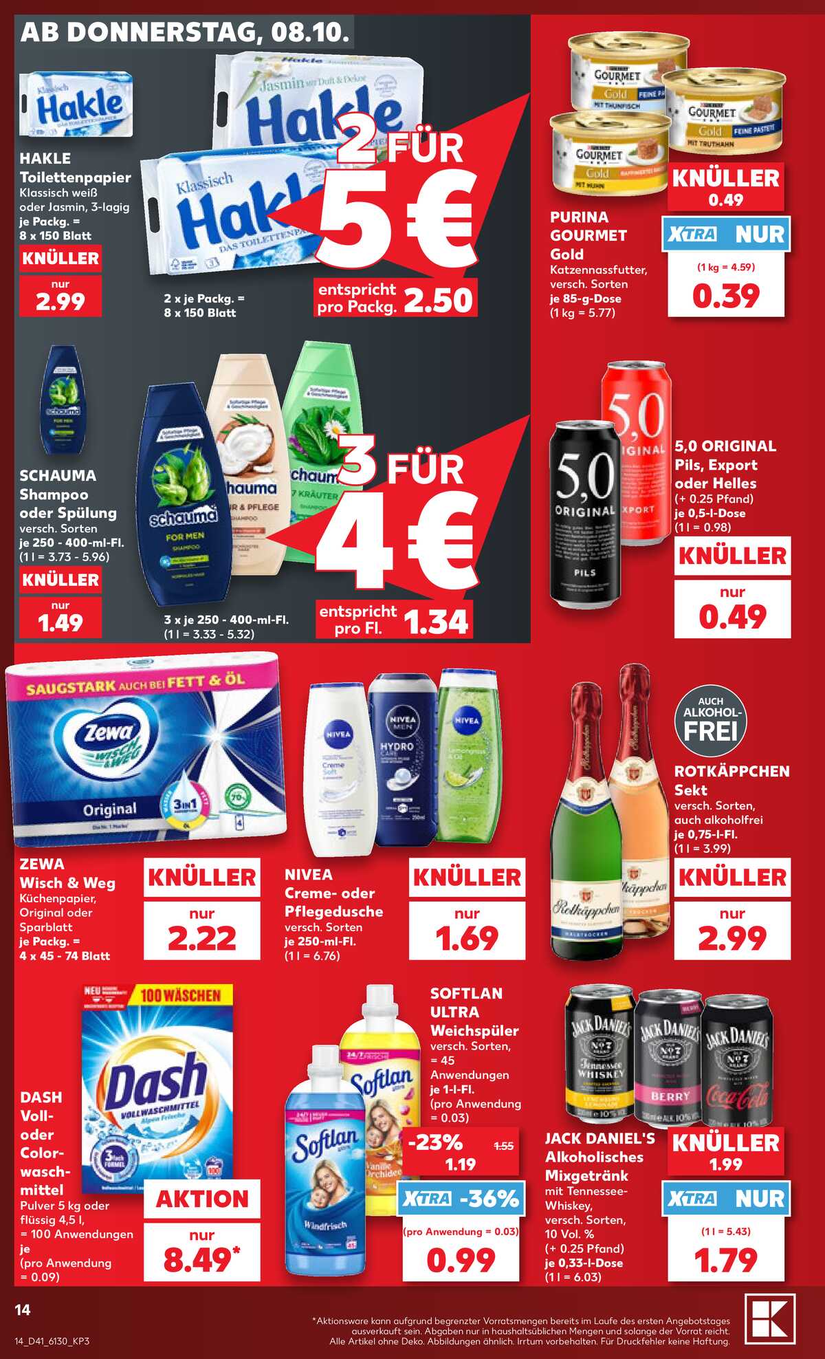 Leták Kaufland Německo 8.10.-14.10.2026 strana 14