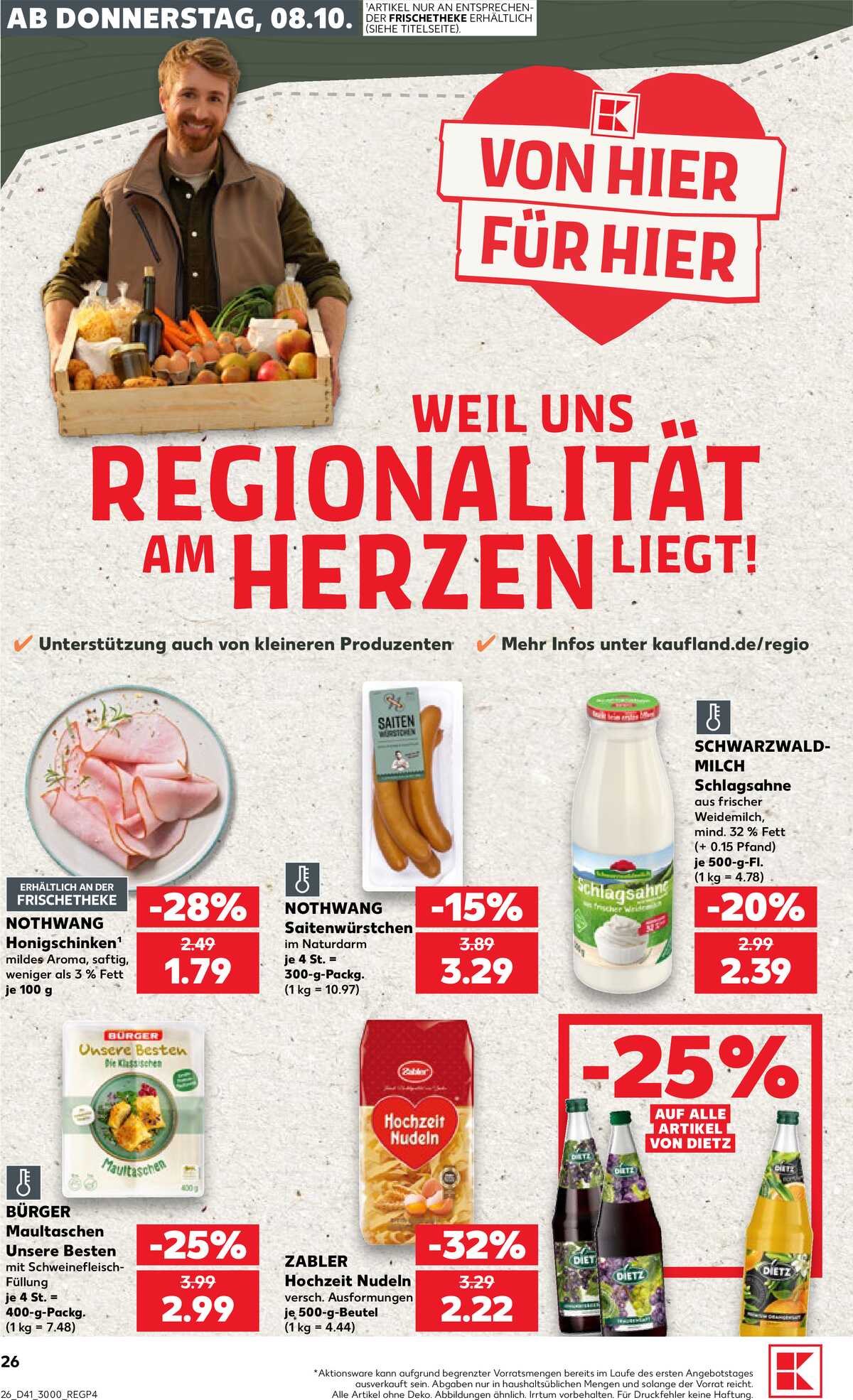 Leták Kaufland Německo 8.10.-14.10.2026 strana 26