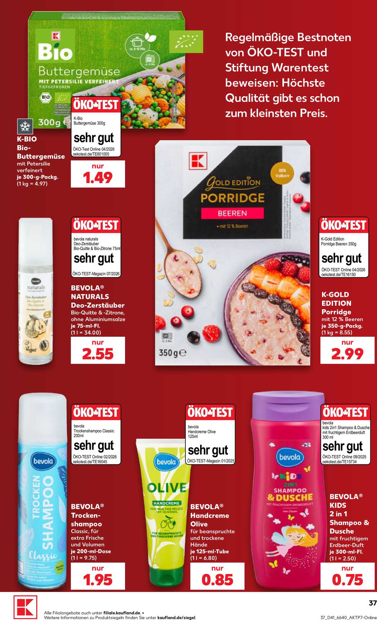 Leták Kaufland Německo 8.10.-14.10.2026 strana 37