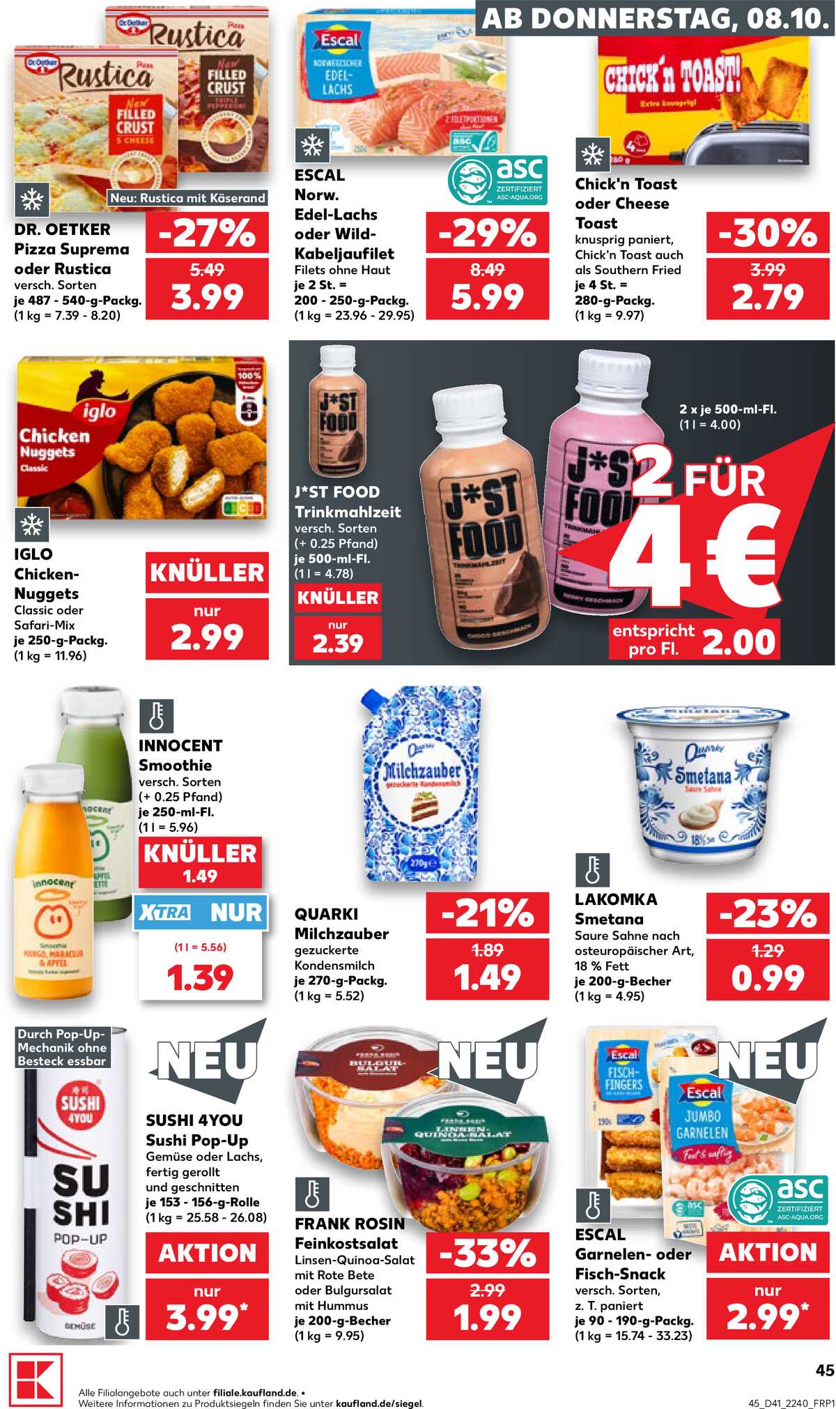 Leták Kaufland Německo 8.10.-14.10.2026 strana 45