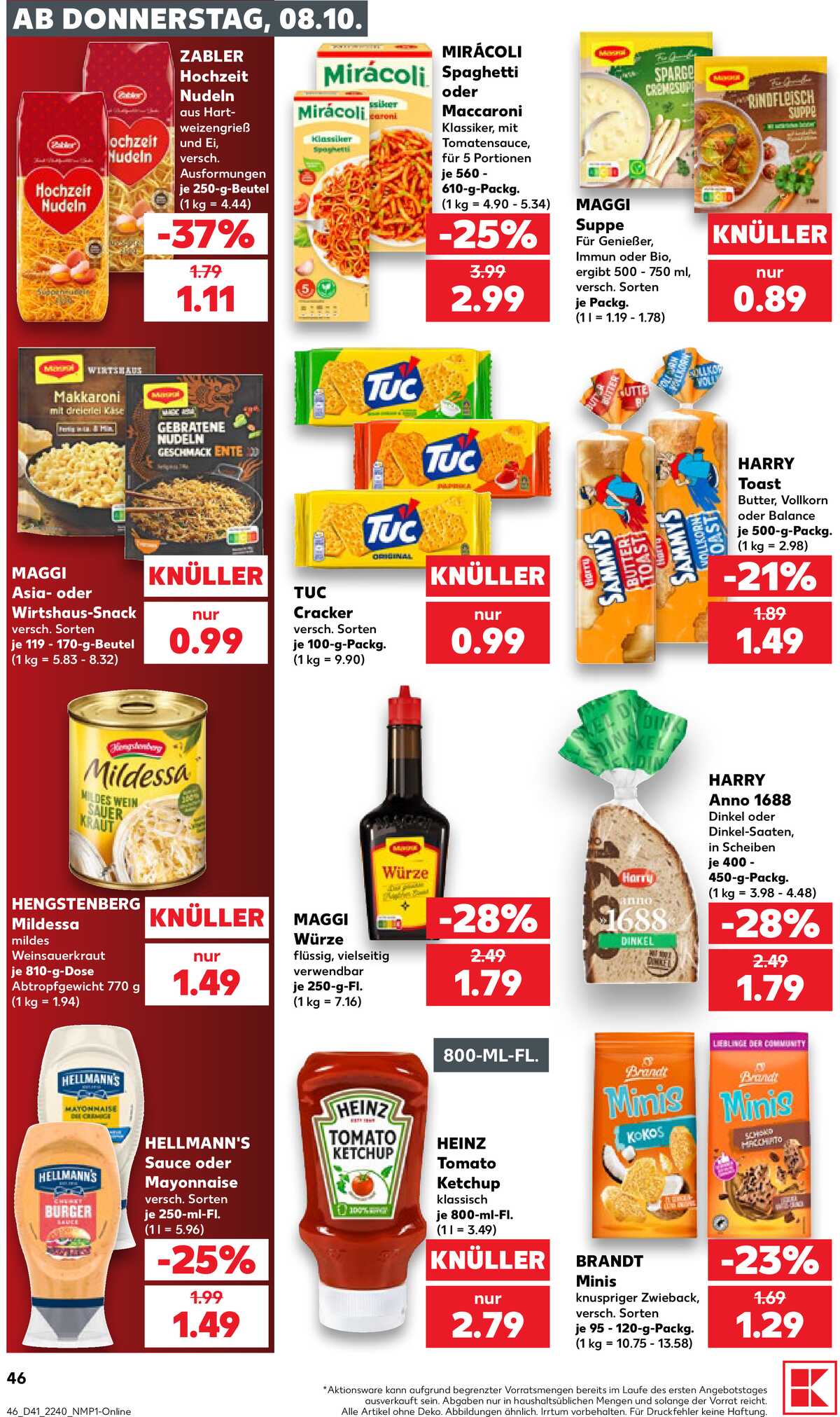 Leták Kaufland Německo 8.10.-14.10.2026 strana 46