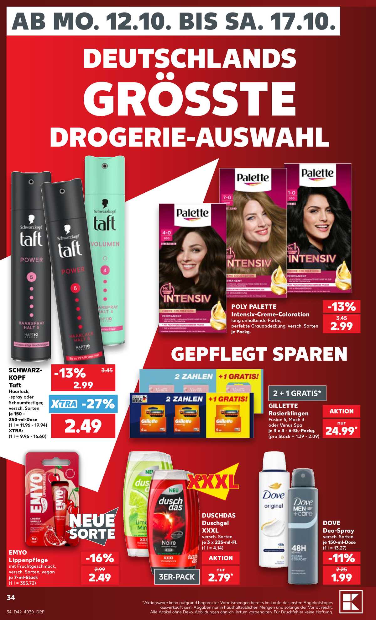 Leták Kaufland Německo 12.10.-17.10.2026 strana 38