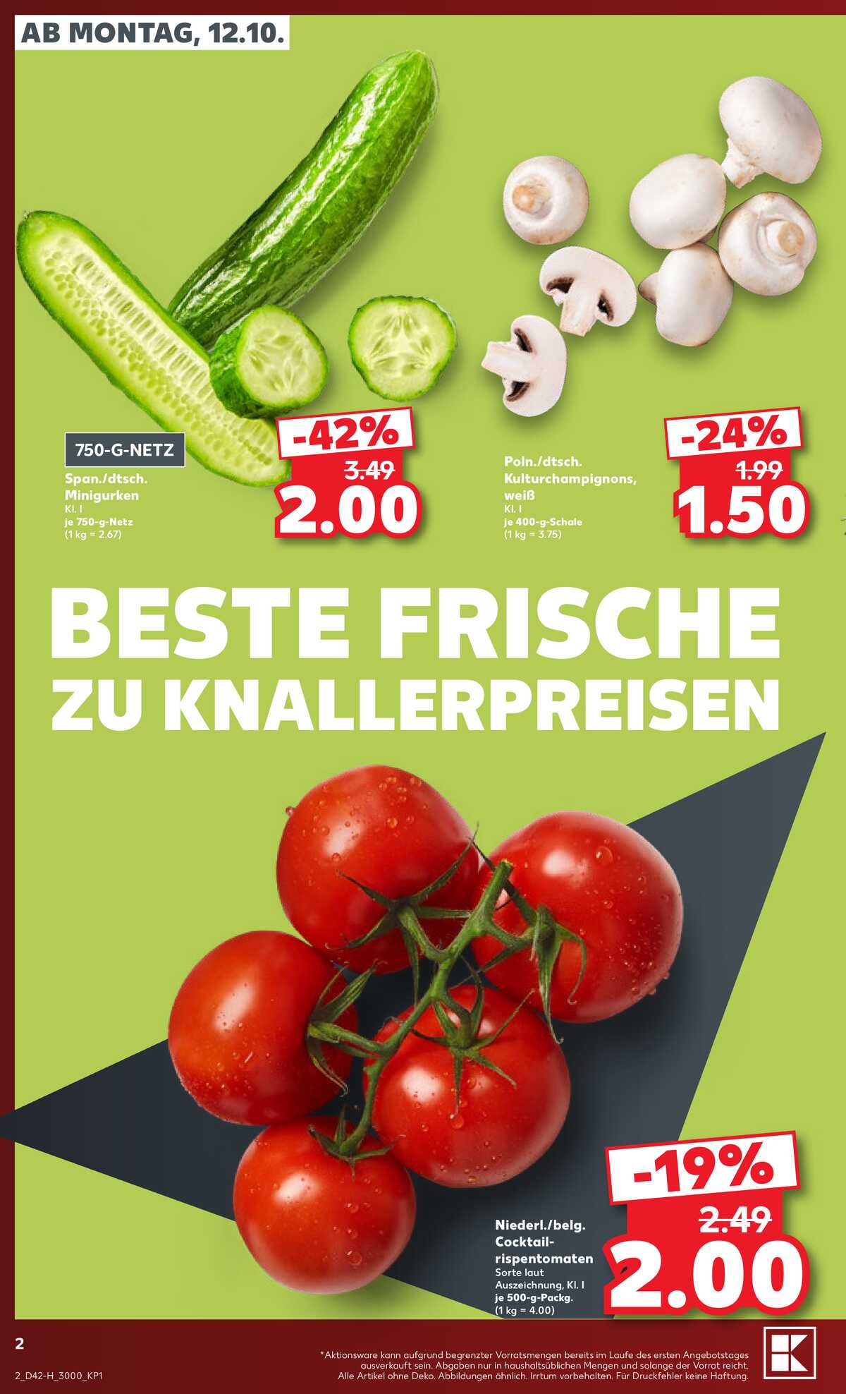 Leták Kaufland Německo 12.10.-17.10.2026 strana 2