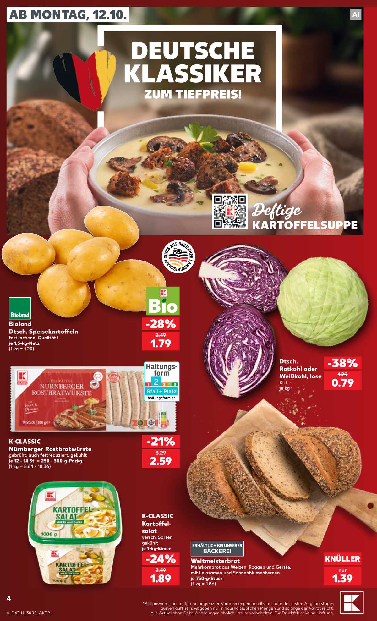 Leták Kaufland Německo 12.10.-17.10.2026 strana 4
