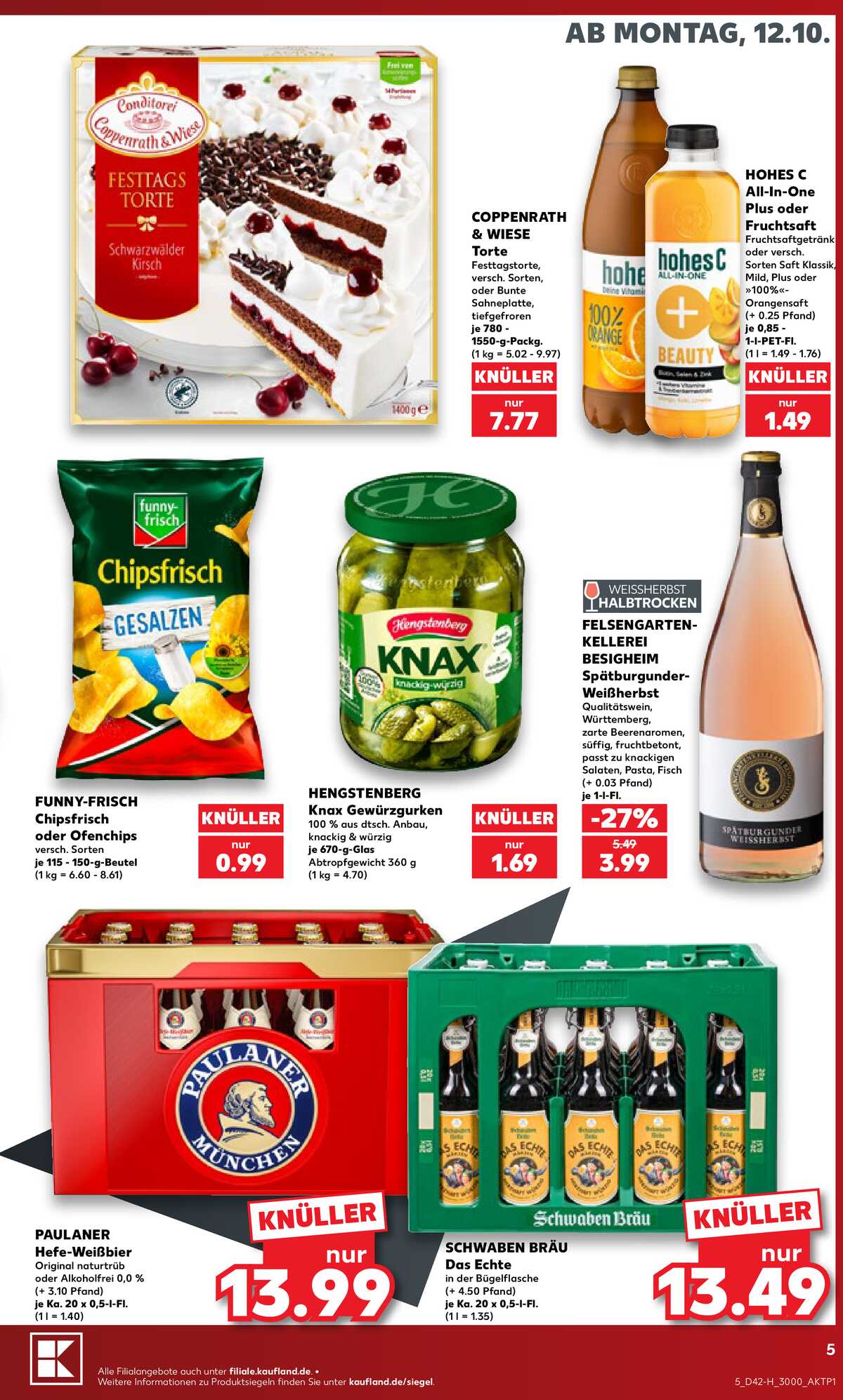 Leták Kaufland Německo 12.10.-17.10.2026 strana 5