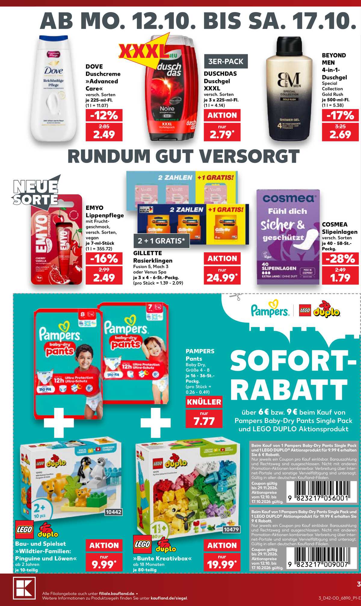 Leták Kaufland Německo 12.10.-17.10.2026 strana 3