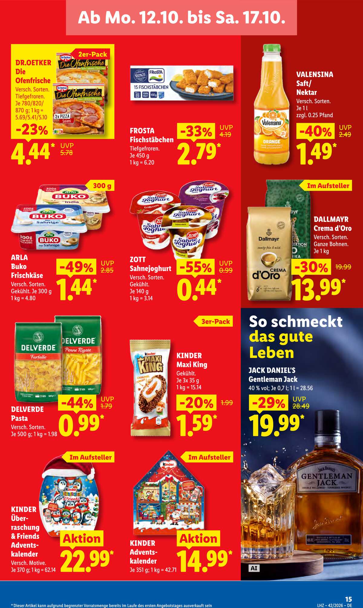 Leták Lidl Německo 12.10.-17.10.2026 strana 25