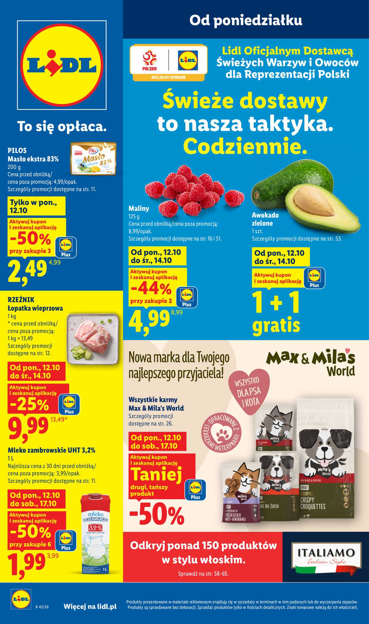 Leták Lidl Polsko 12.10.-14.10.2026 - Leták strana 1