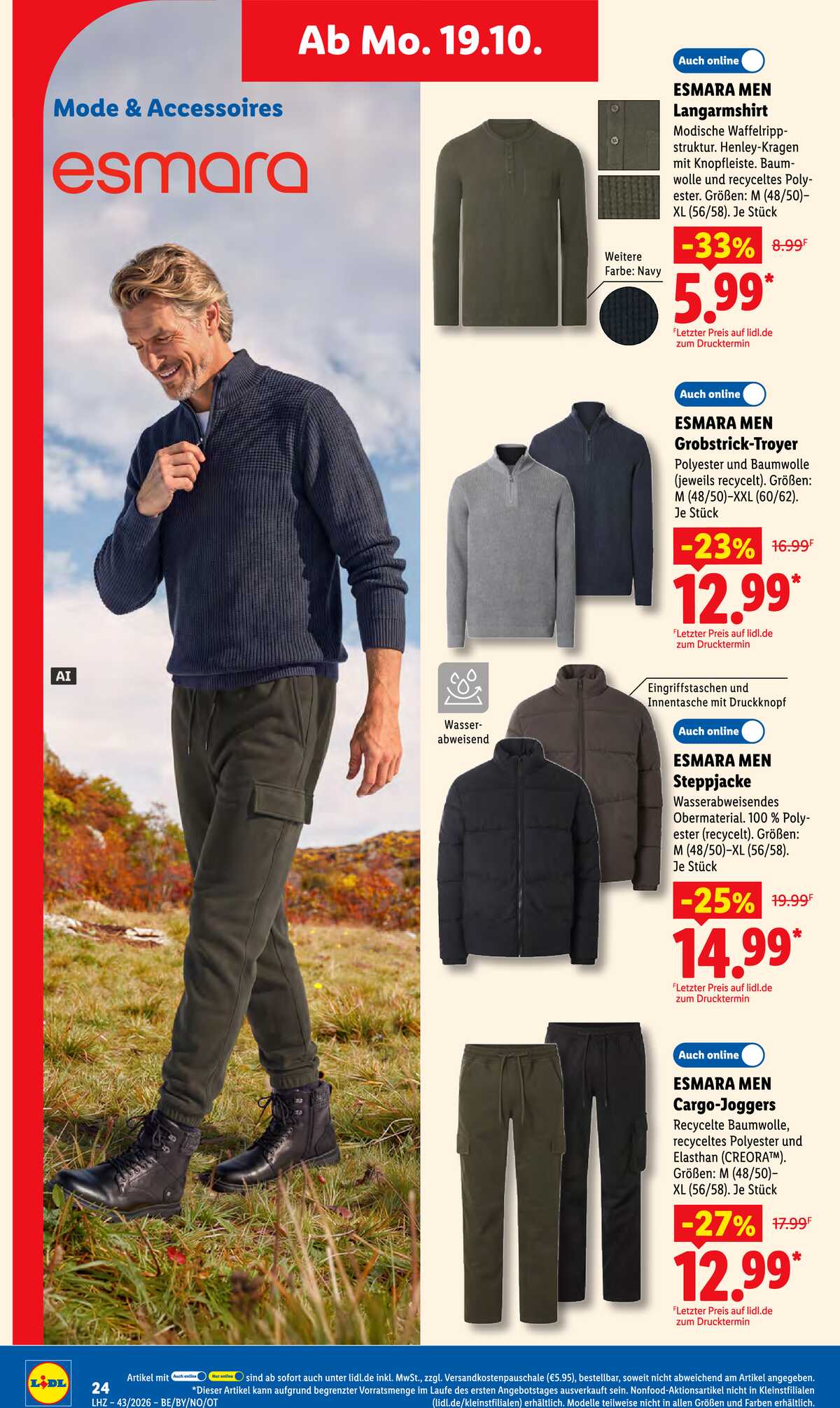 Leták Lidl Německo 19.10.-24.10.2026 strana 36