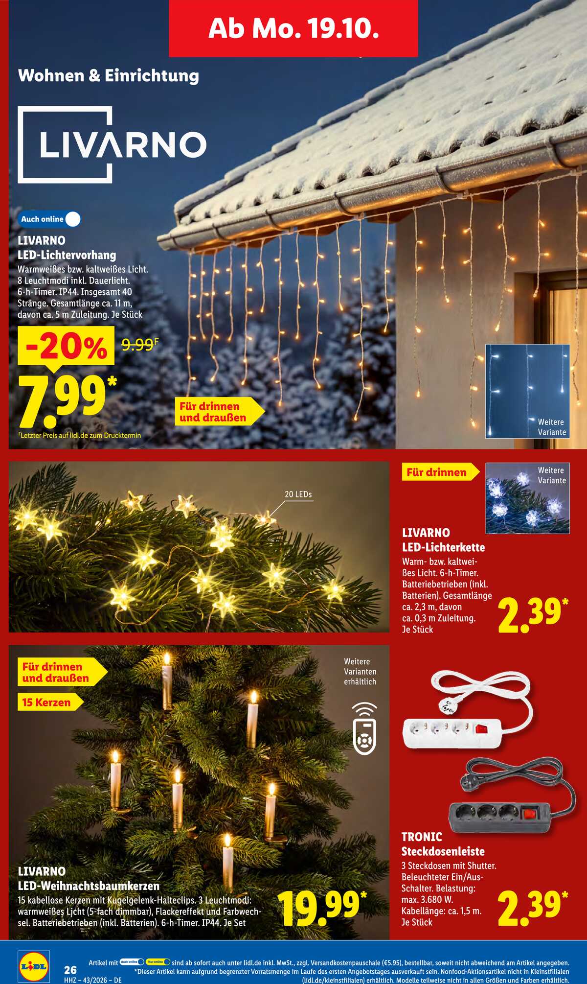 Leták Lidl Německo 19.10.-24.10.2026 strana 38