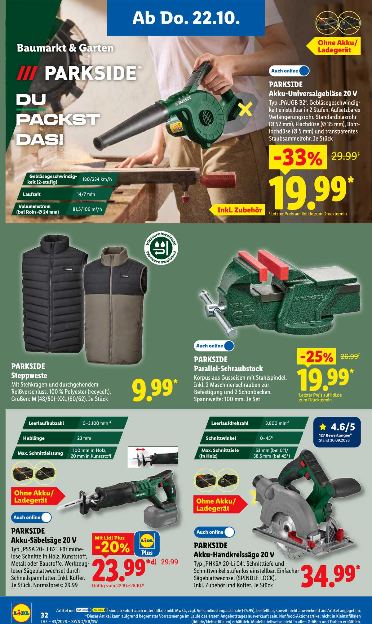 Leták Lidl Německo 19.10.-24.10.2026 strana 46