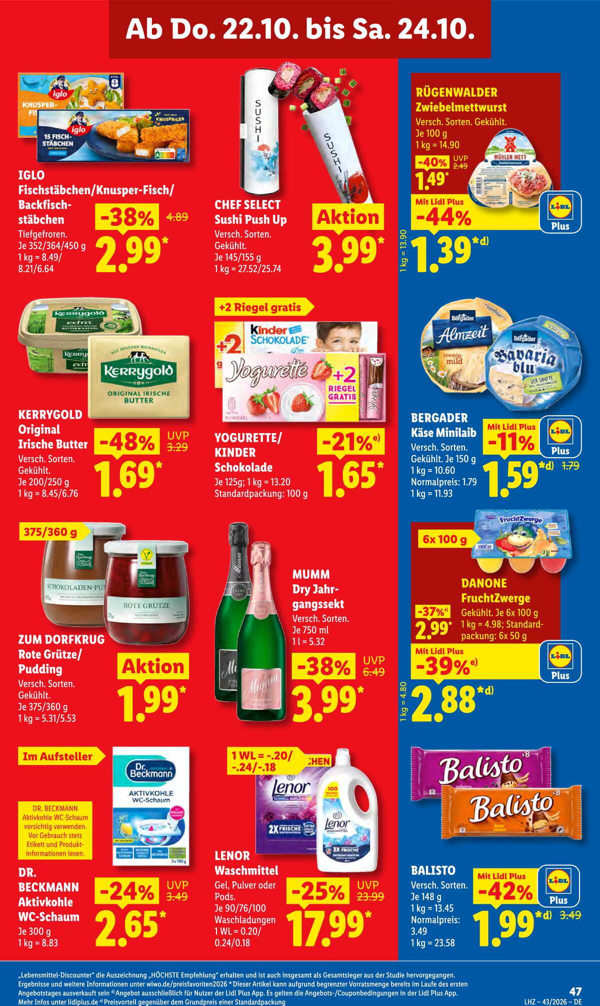 Leták Lidl Německo 19.10.-24.10.2026 strana 67