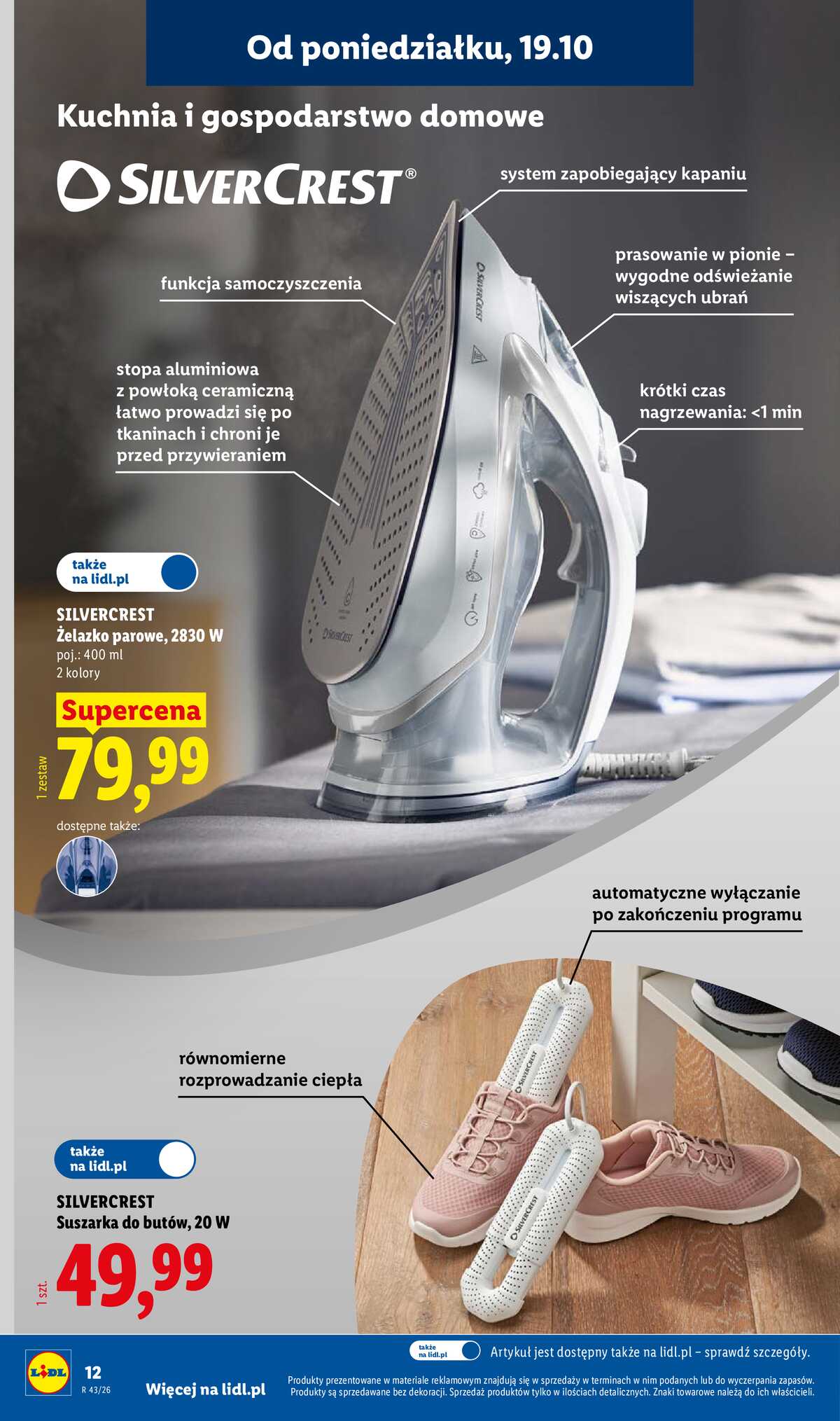 Leták Lidl Polsko 19.10.-24.10.2026 - Katalog strana 12