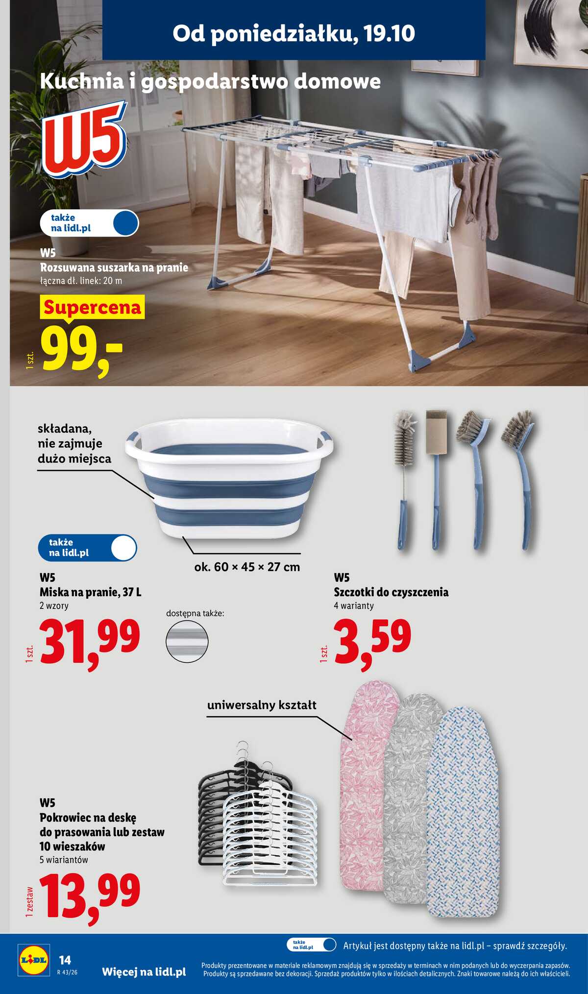 Leták Lidl Polsko 19.10.-24.10.2026 - Katalog strana 14