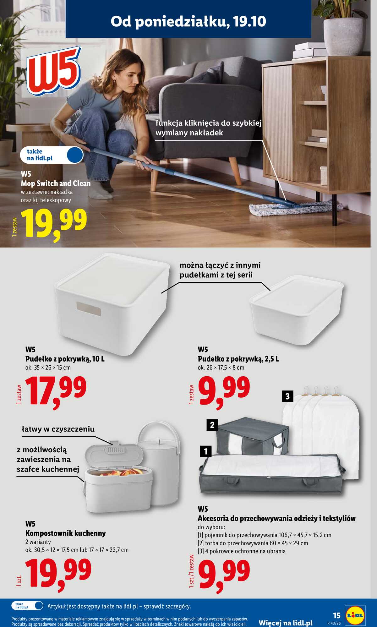 Leták Lidl Polsko 19.10.-24.10.2026 - Katalog strana 15