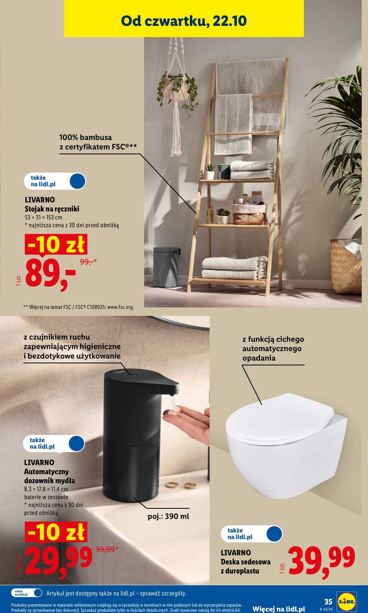 Leták Lidl Polsko 19.10.-24.10.2026 - Katalog strana 45