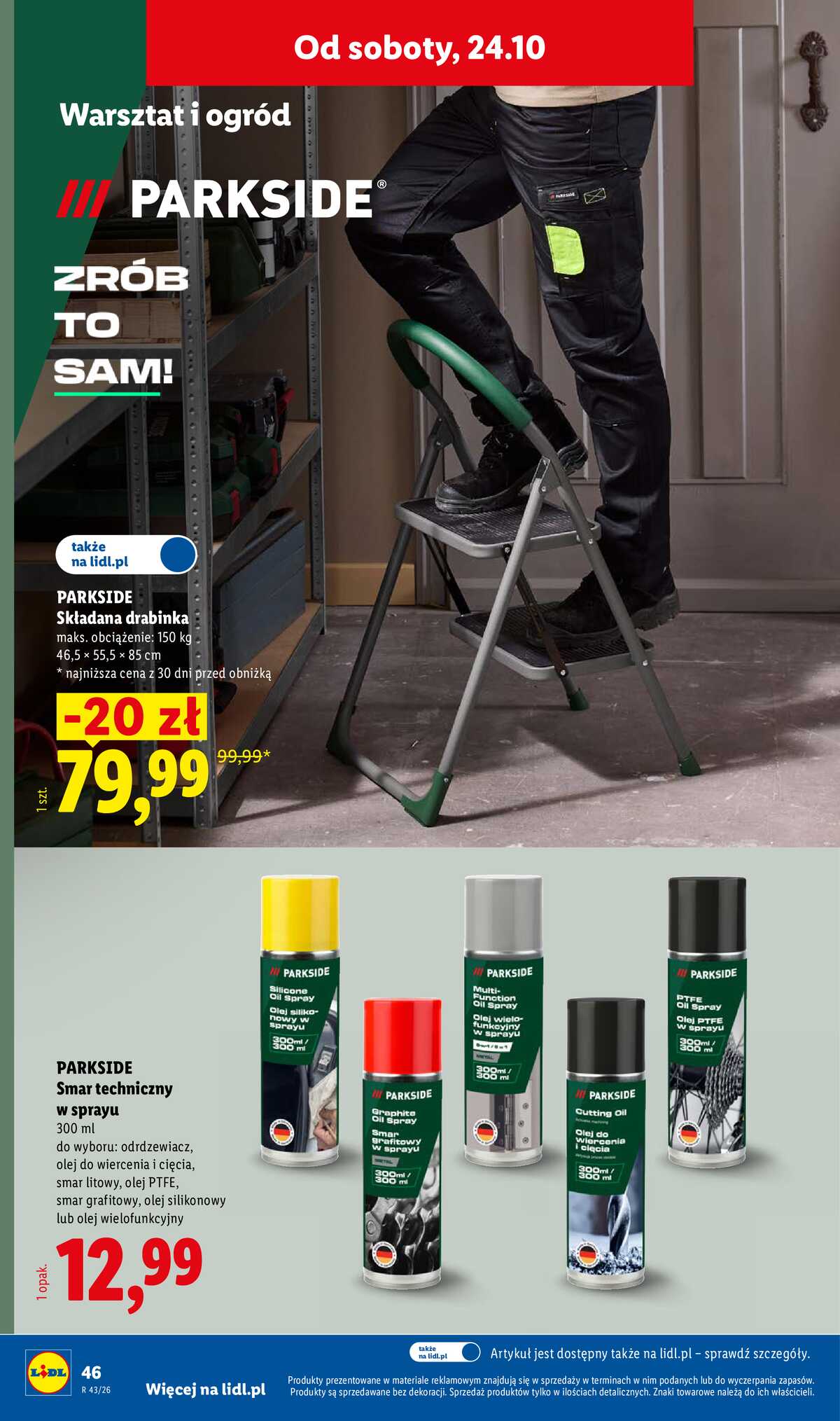 Leták Lidl Polsko 19.10.-24.10.2026 - Katalog strana 56