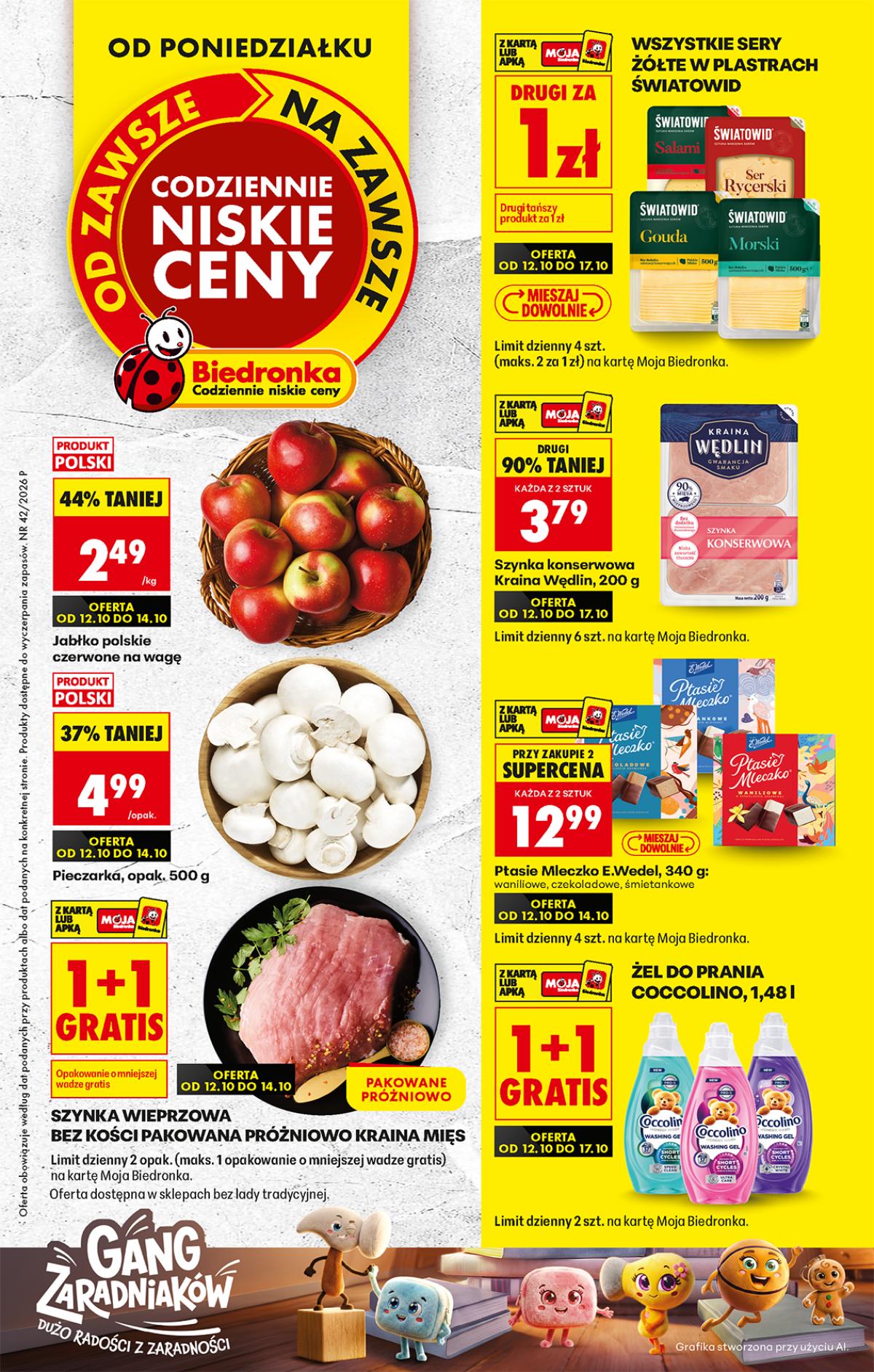 Leták Biedronka Polsko 12.10.-18.10.2026 strana 1