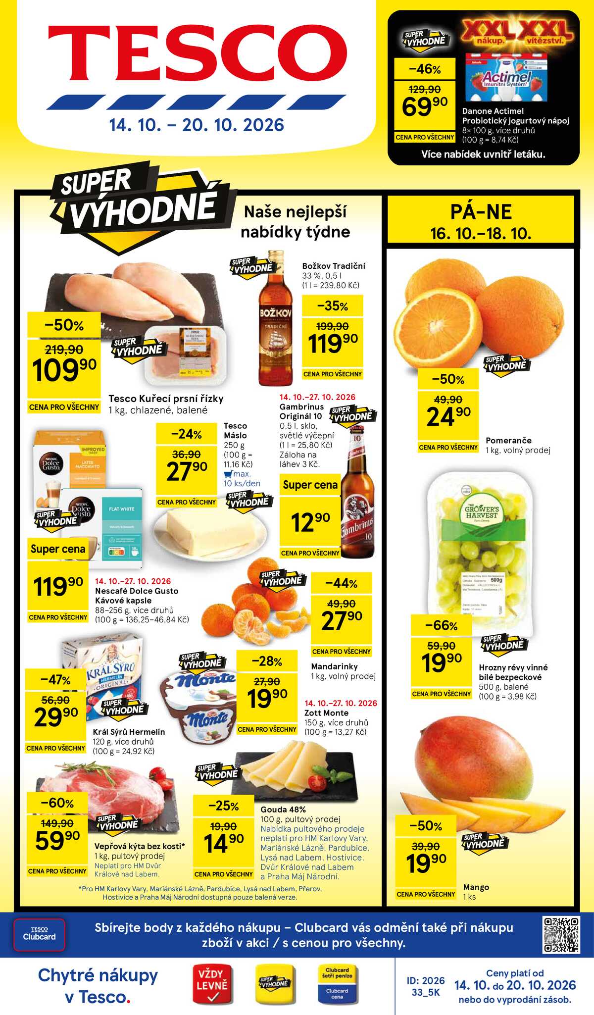 Tesco hypermarkety od 14.10. do 20.10.2026 strana 1