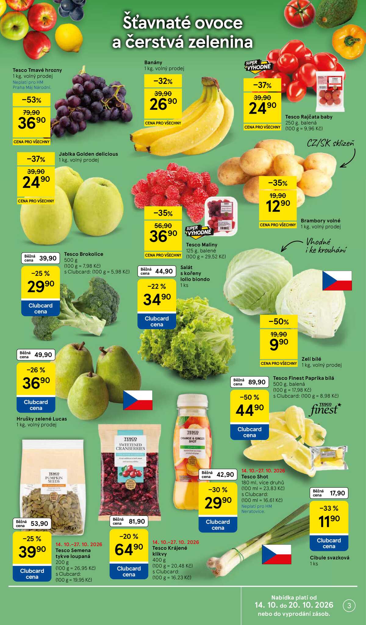 Tesco hypermarkety od 14.10. do 20.10.2026 strana 3