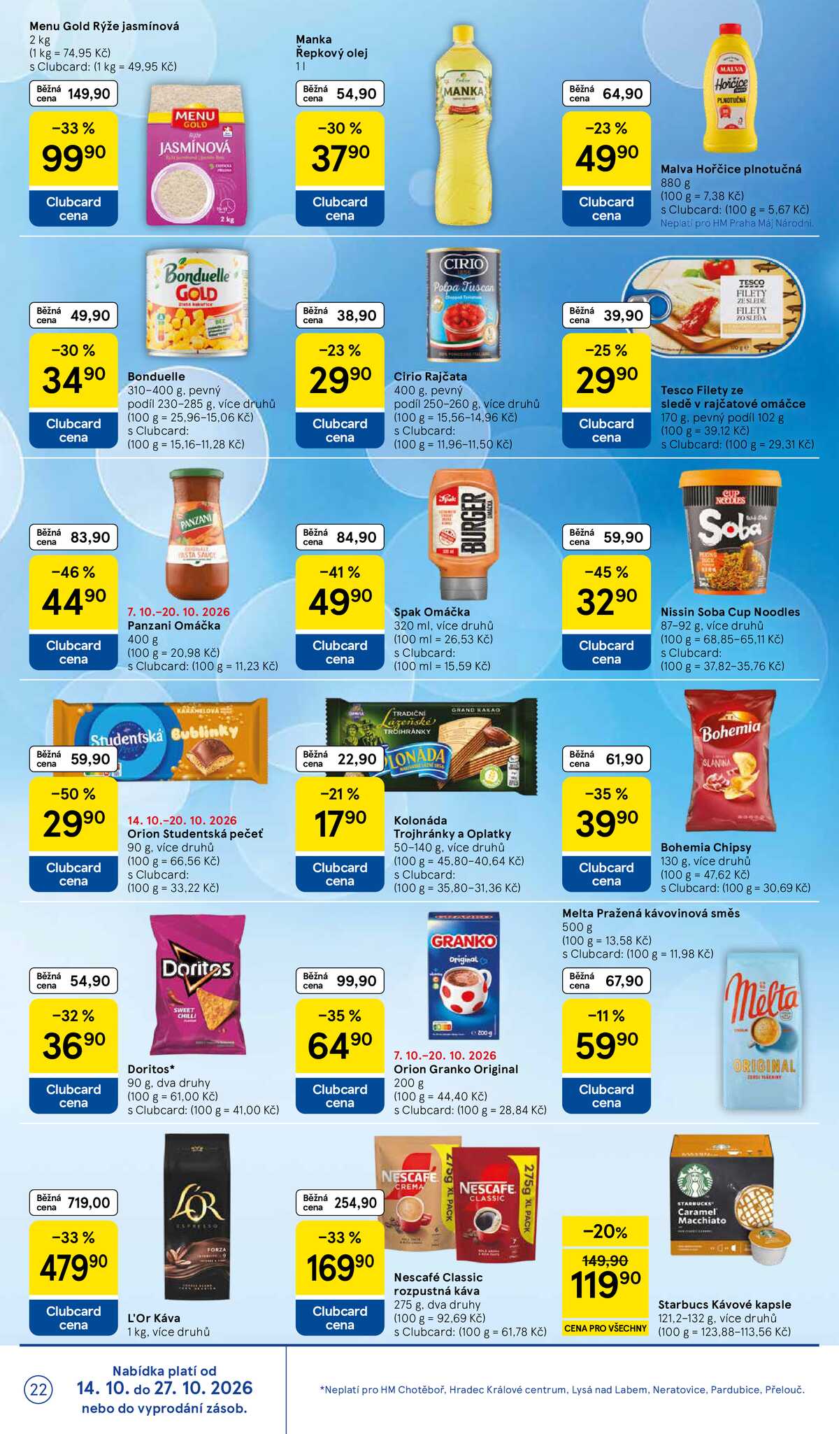 Tesco hypermarkety od 14.10. do 20.10.2026 strana 22