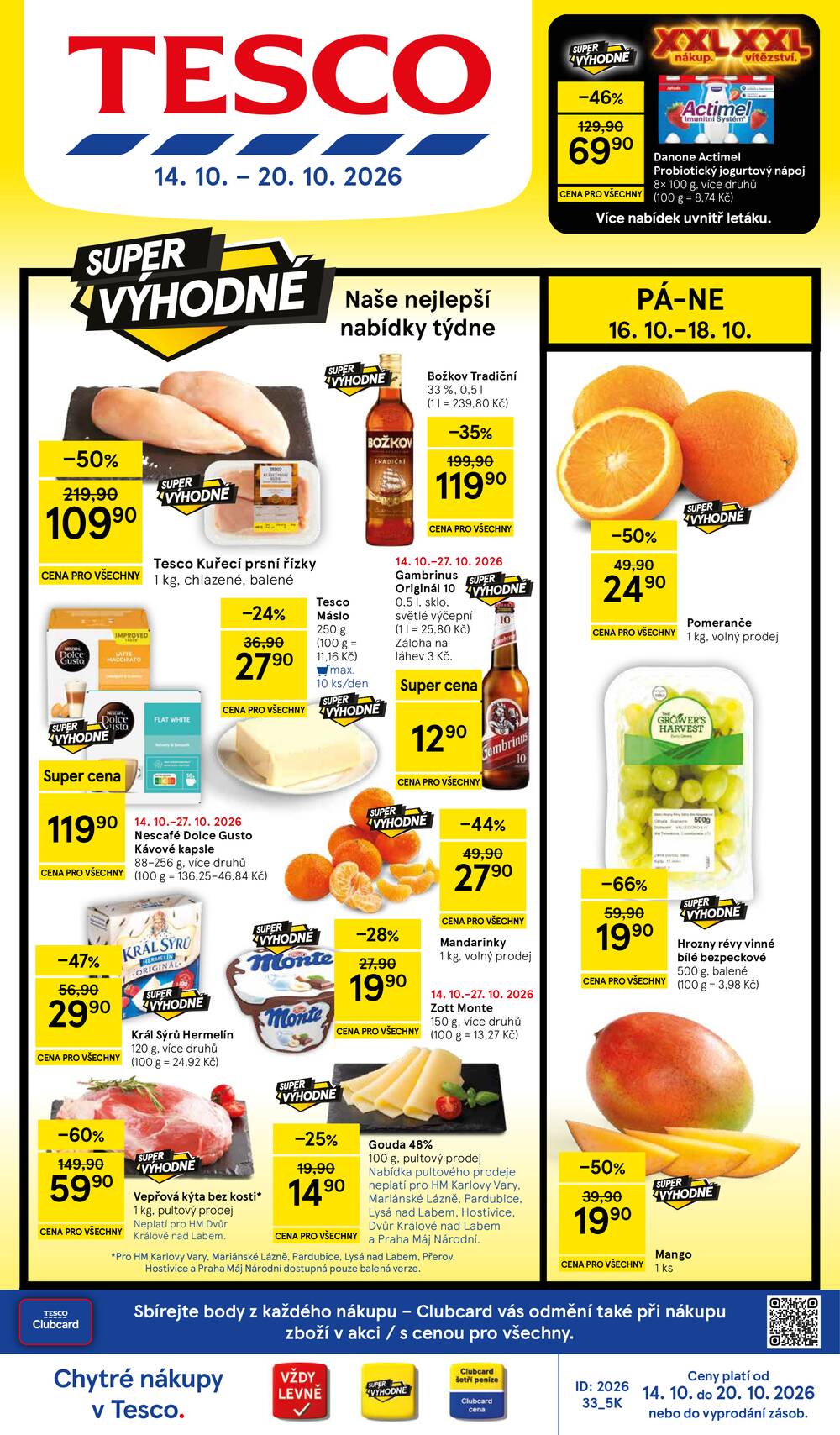 Tesco hypermarkety od 14.10. do 20.10.2026