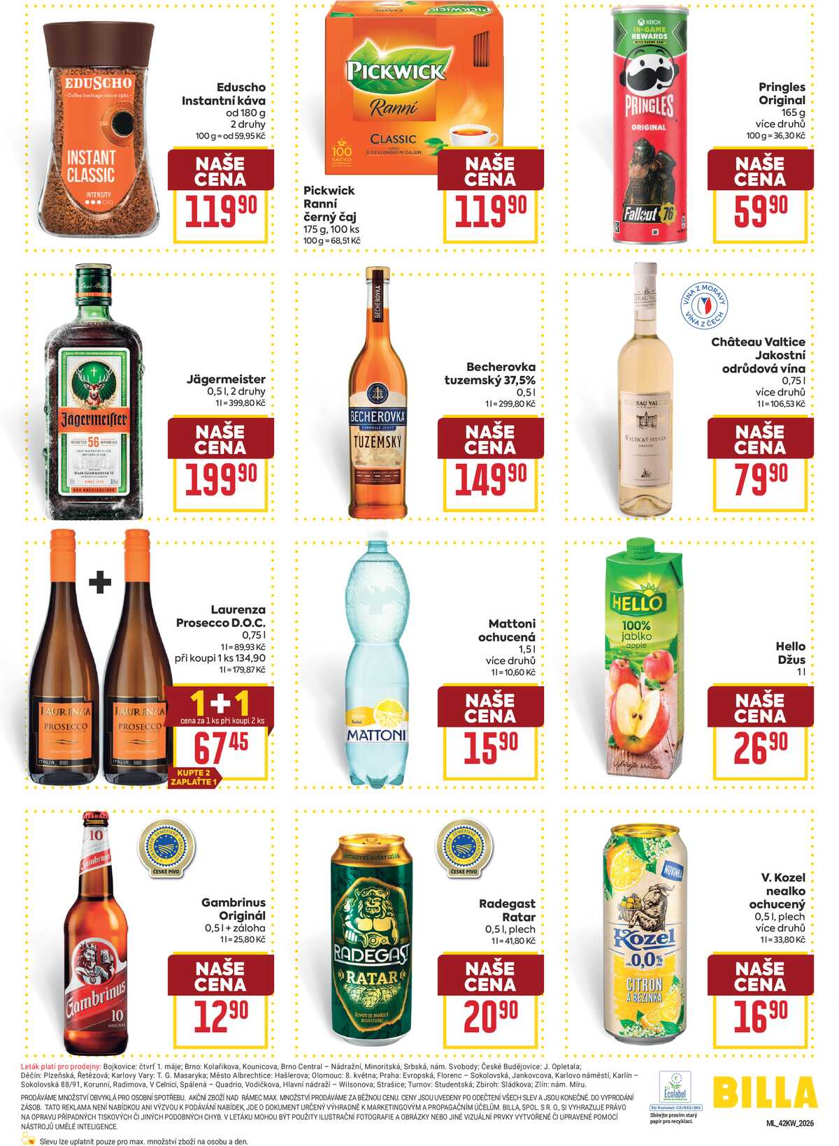 BILLA malý leták od 14.10. do 20.10.2026 strana 6
