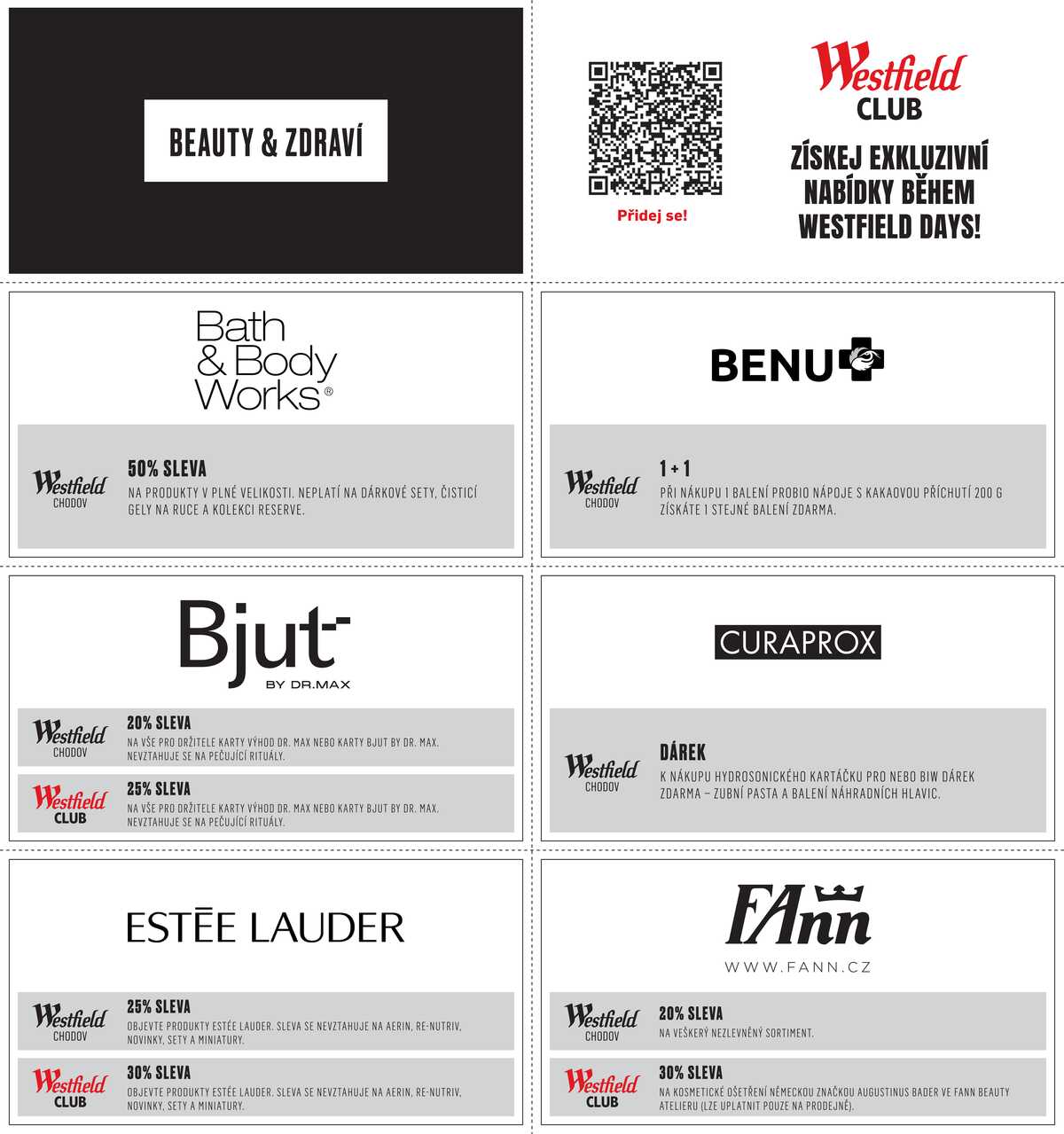 Westfield Chodov kuponová knížka strana 6