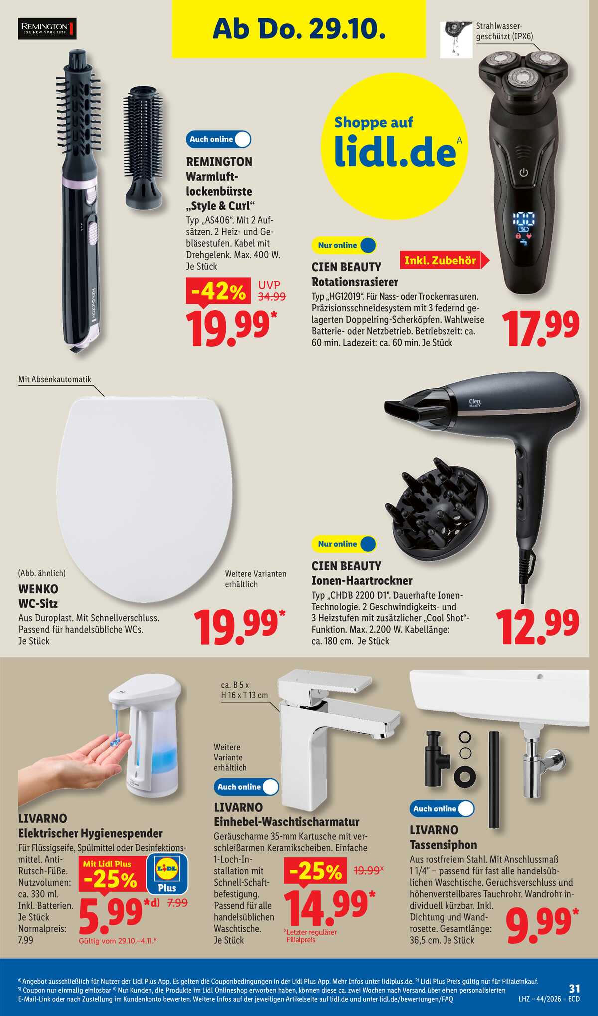 Leták Lidl Německo 26.10.-31.10.2026 strana 25