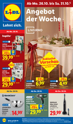Leták Lidl Německo 26.10.-31.10.2026