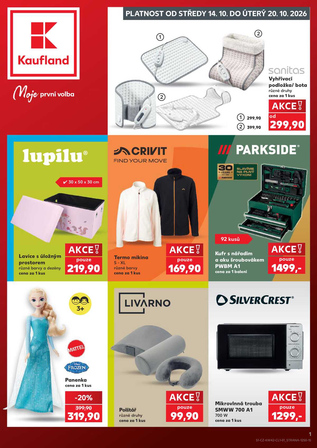 Kaufland - Spotřební zboží - 14.10.-20.10.2026 strana 1
