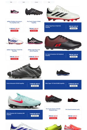 Intersport Kopačky a míče - 13. 10. 2026