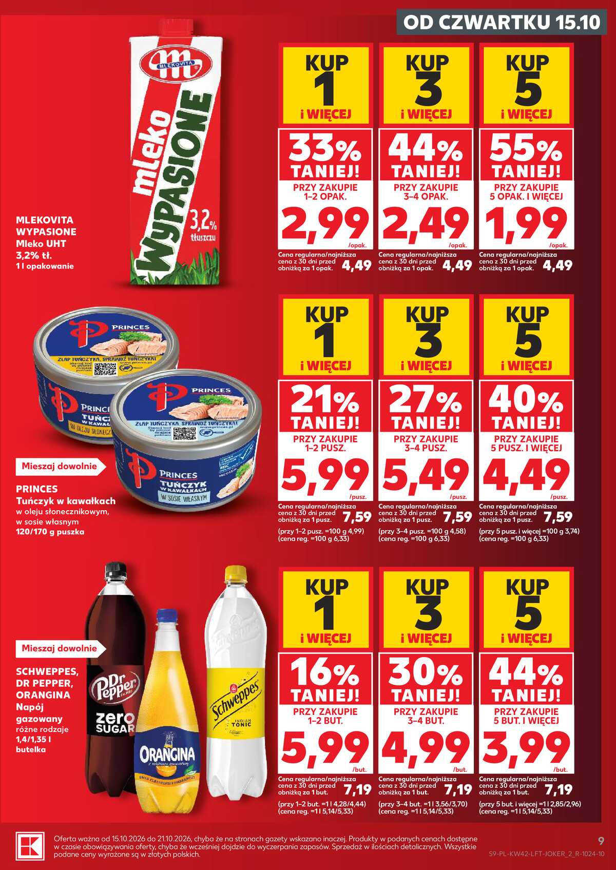 Leták Kaufland Polsko 15.10.-21.10.2026 - Týdenní zpravodaj strana 9
