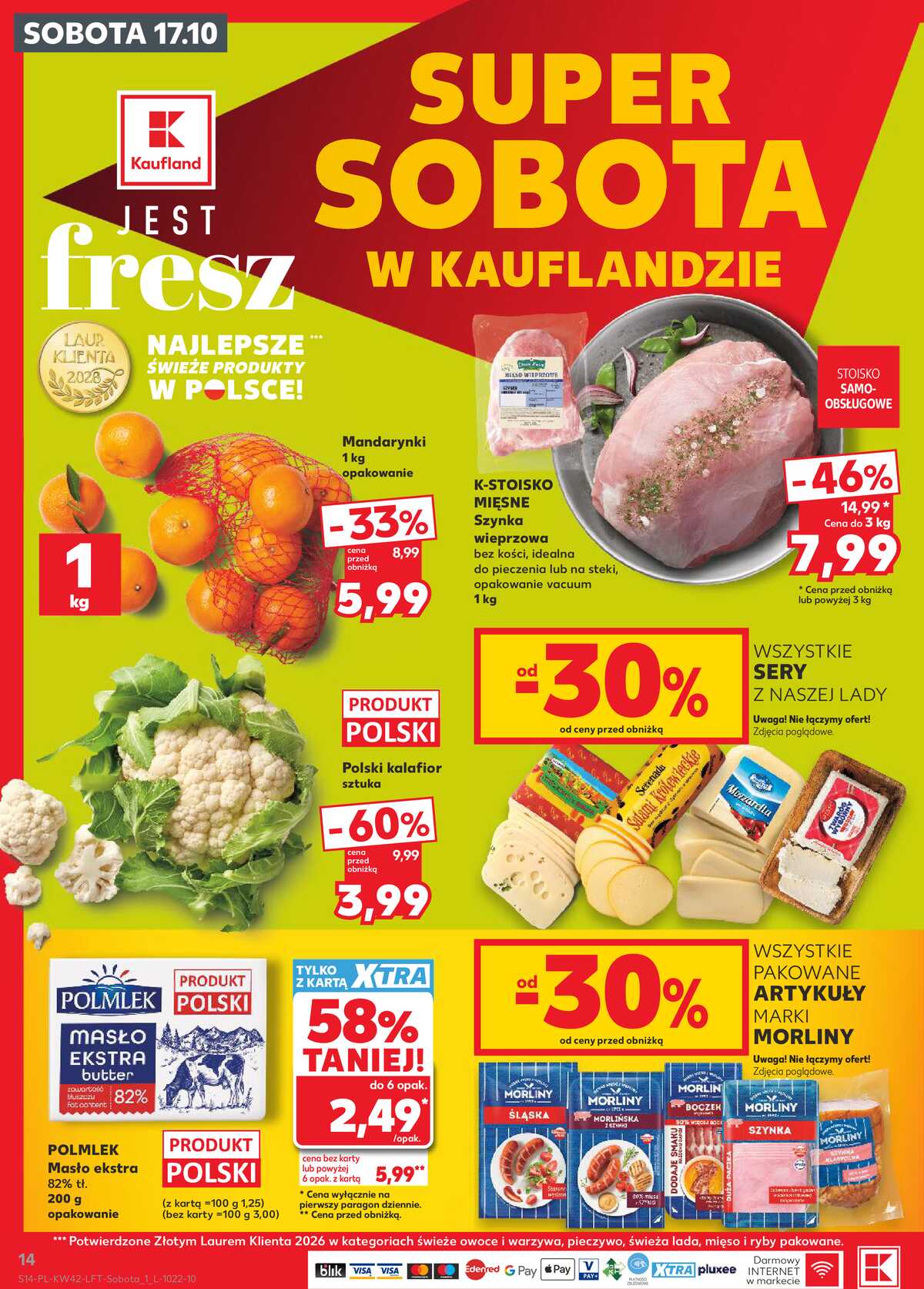 Leták Kaufland Polsko 15.10.-21.10.2026 - Týdenní zpravodaj strana 14