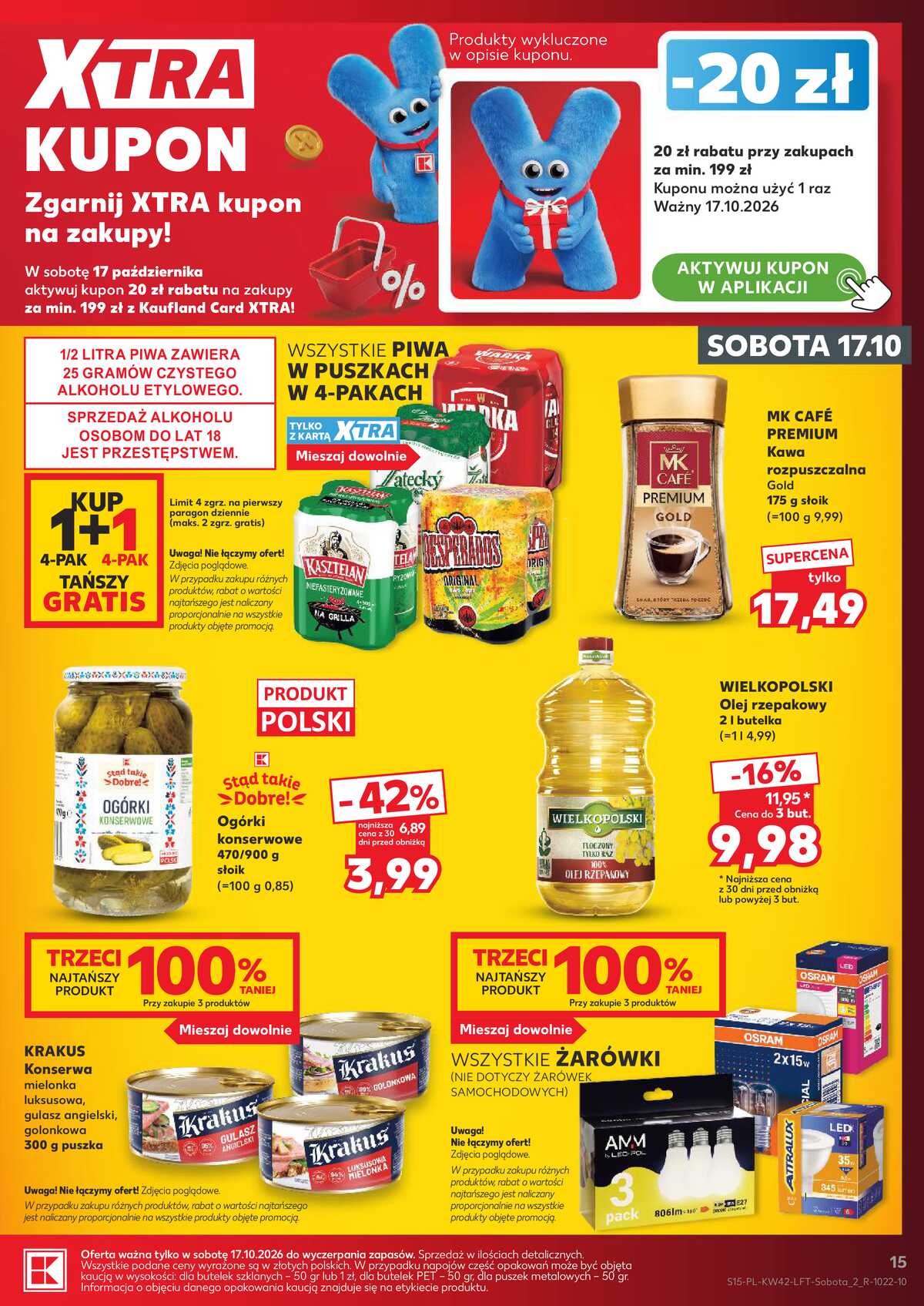Leták Kaufland Polsko 15.10.-21.10.2026 - Týdenní zpravodaj strana 15