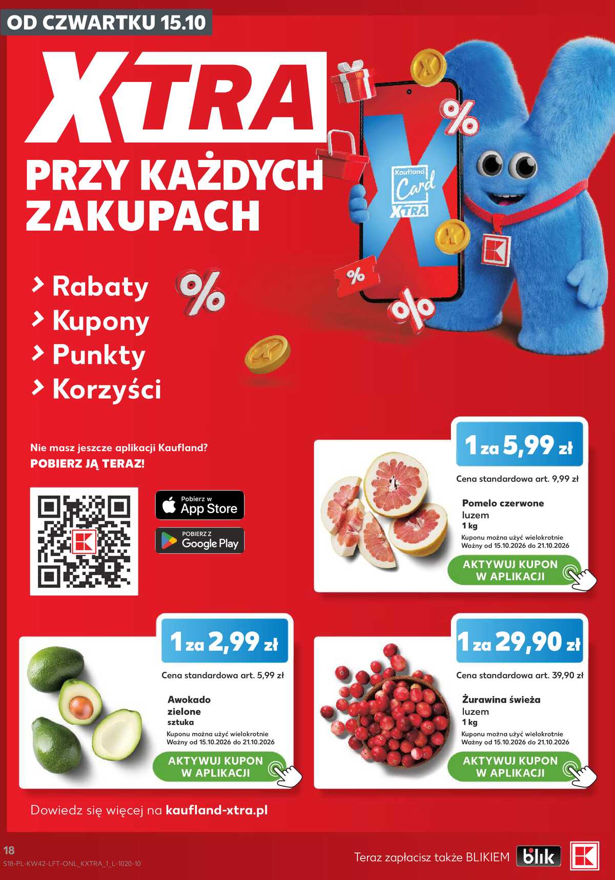 Leták Kaufland Polsko 15.10.-21.10.2026 - Týdenní zpravodaj strana 18