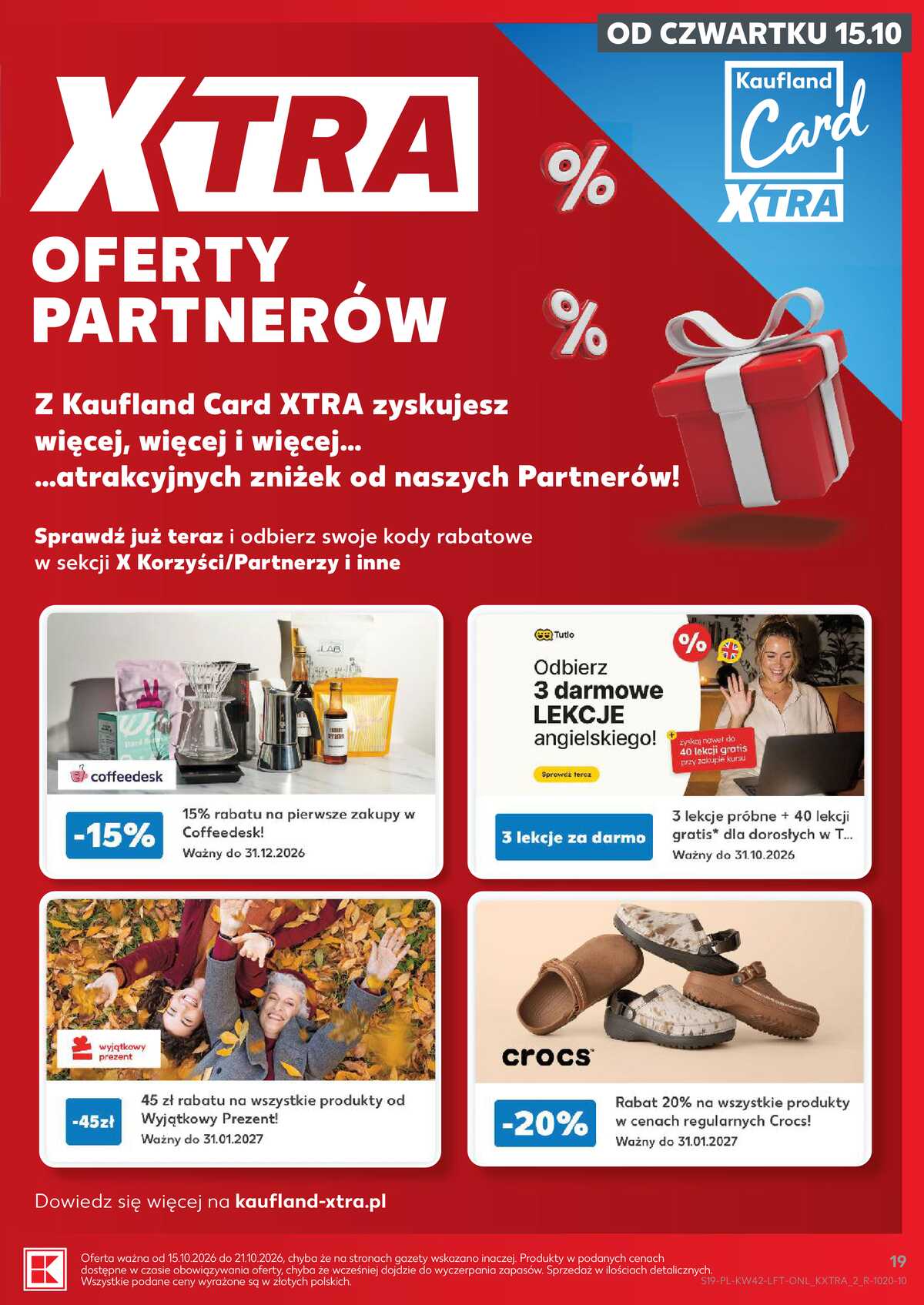 Leták Kaufland Polsko 15.10.-21.10.2026 - Týdenní zpravodaj strana 19