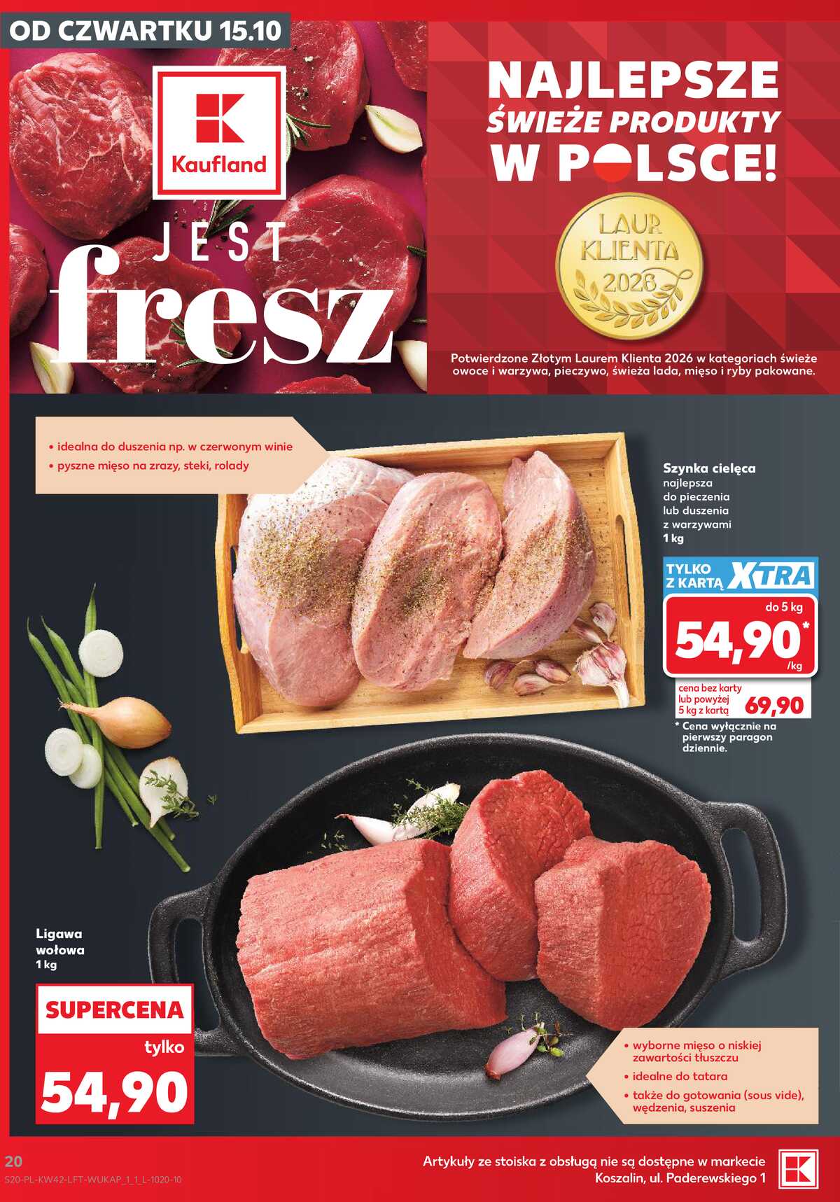 Leták Kaufland Polsko 15.10.-21.10.2026 - Týdenní zpravodaj strana 20