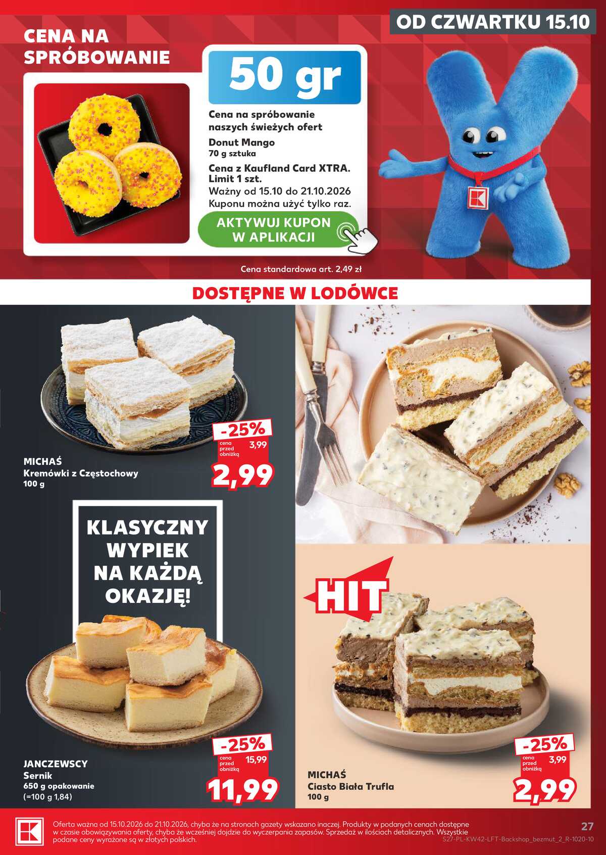 Leták Kaufland Polsko 15.10.-21.10.2026 - Týdenní zpravodaj strana 27