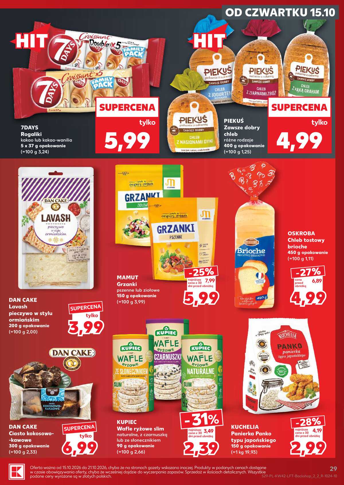 Leták Kaufland Polsko 15.10.-21.10.2026 - Týdenní zpravodaj strana 29