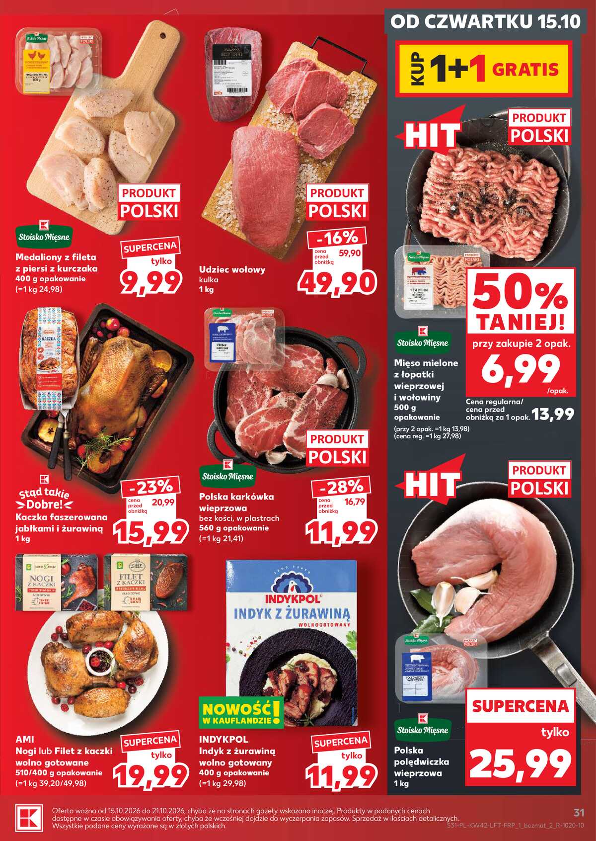 Leták Kaufland Polsko 15.10.-21.10.2026 - Týdenní zpravodaj strana 31