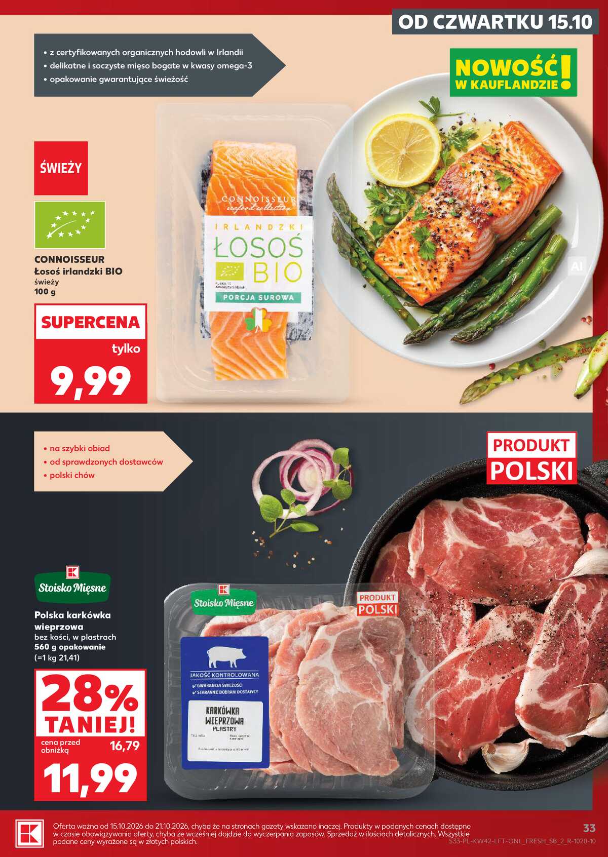 Leták Kaufland Polsko 15.10.-21.10.2026 - Týdenní zpravodaj strana 33